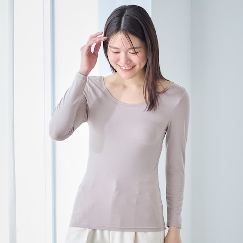 クルーネック長袖インナー（イフミック加工）