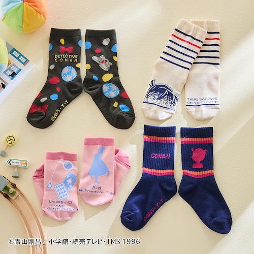 『名探偵コナン』毎日履きたい！クルー丈ソックス（キッズ）