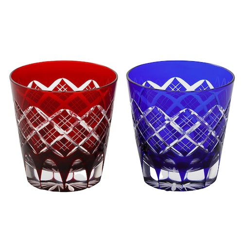 【送料無料】 【特別包装】KIMOTO GLASS TOKYO 重ね矢来オールドペア