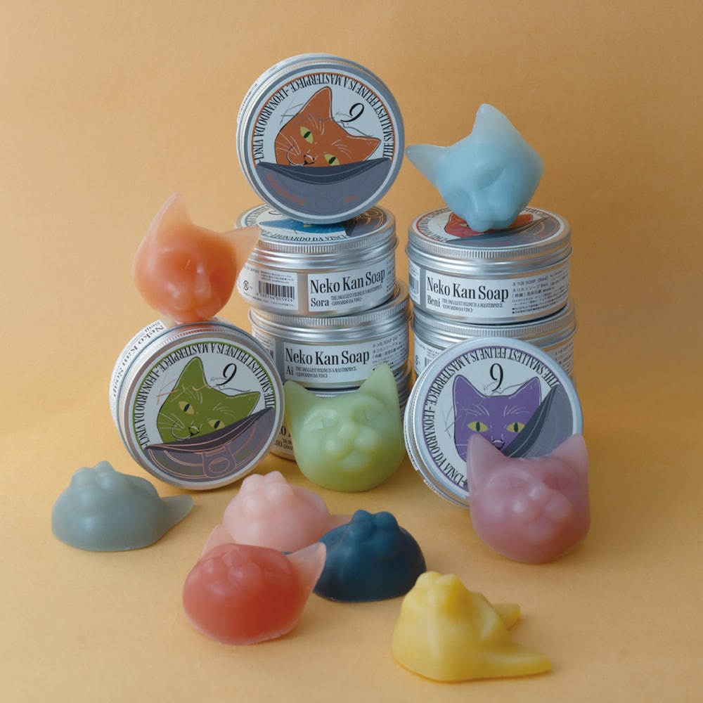 【キュウ/9.kyuu】【送料無料】 【特別包装】ネコ缶SOAP