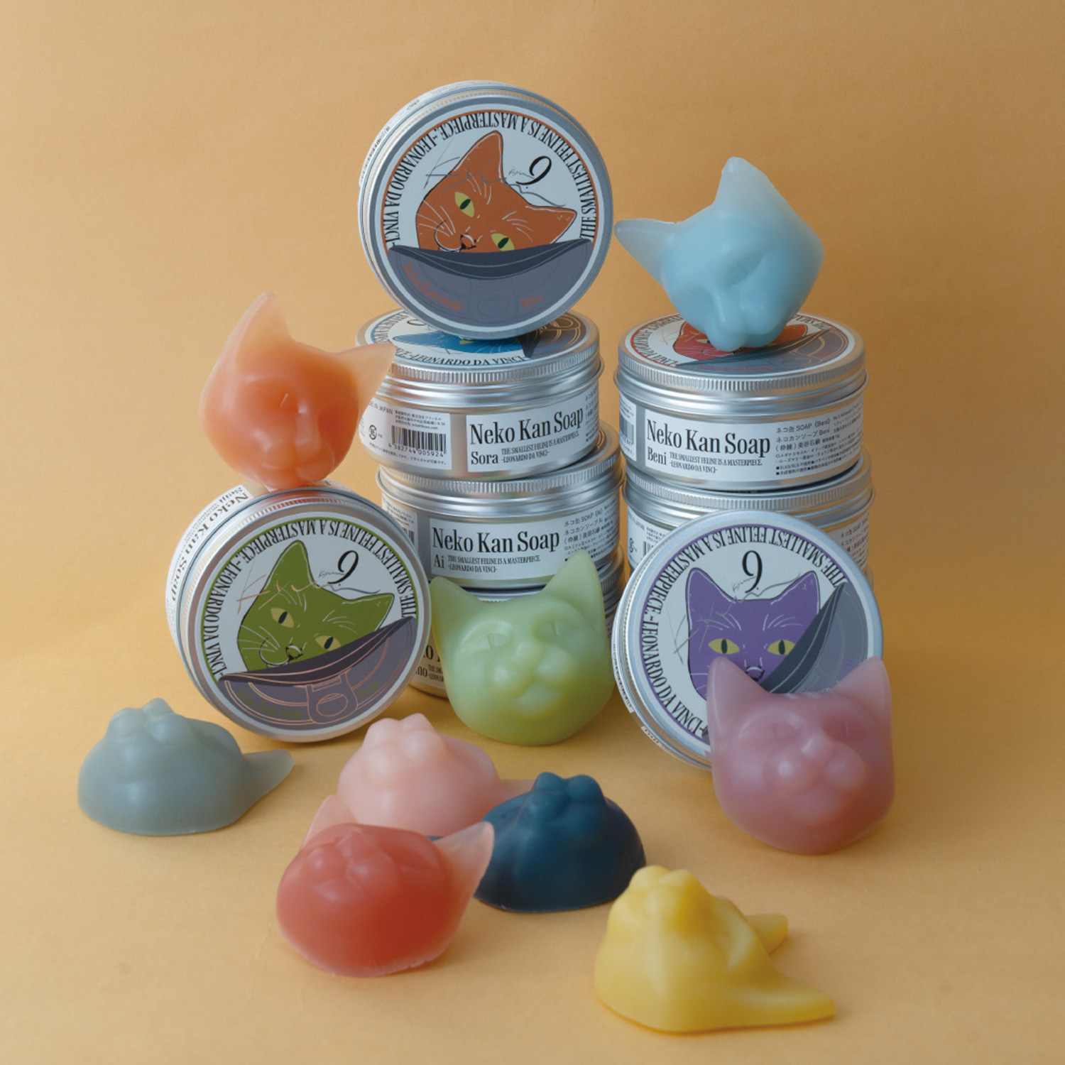 【キュウ/9.kyuu】【送料無料】 【特別包装】ネコ缶SOAP