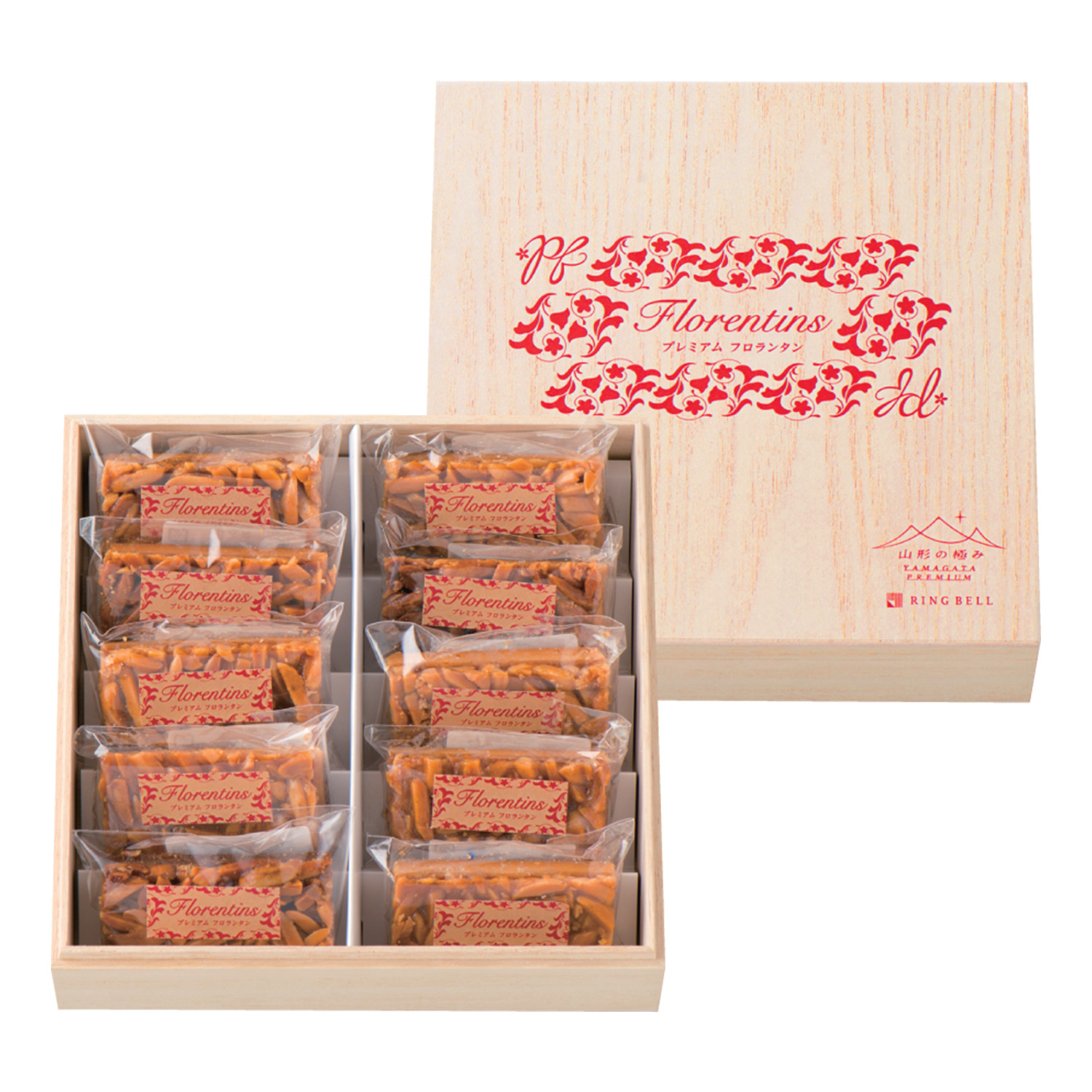 【特別包装】フロランタン10個入(木箱入)(山形の極み) 【特別包装】フロランタン10個入(木箱入)(山形の極み)