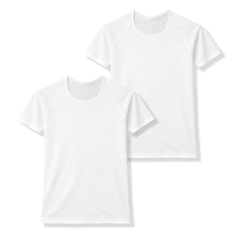 半袖：ホワイト