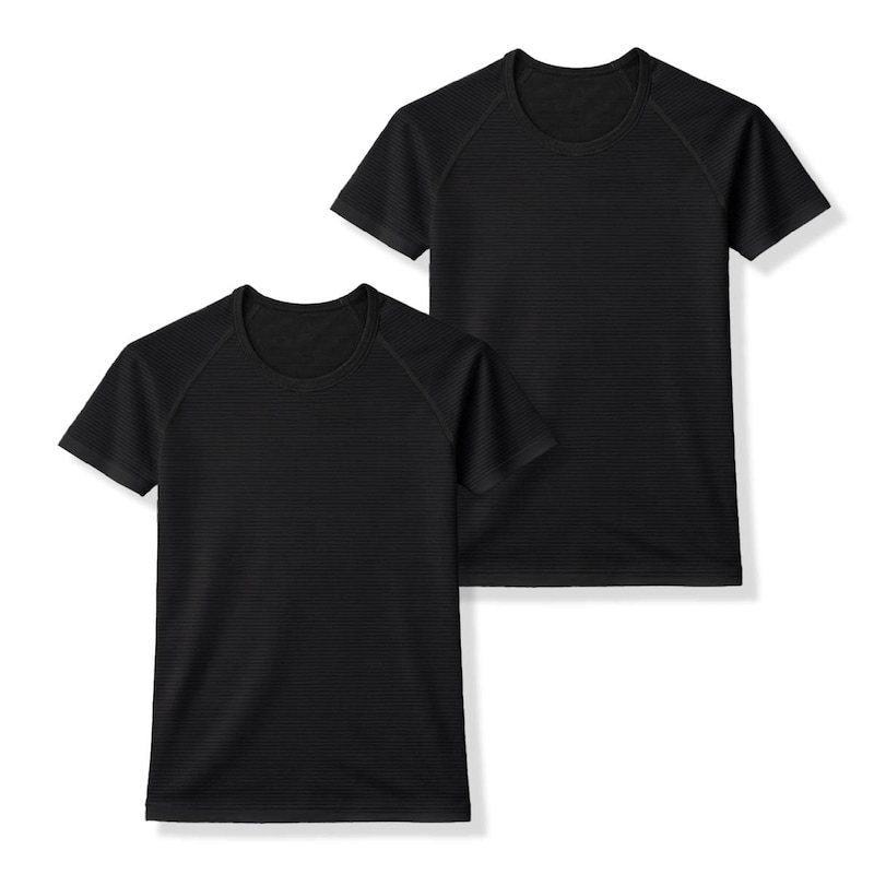 半袖：ブラック