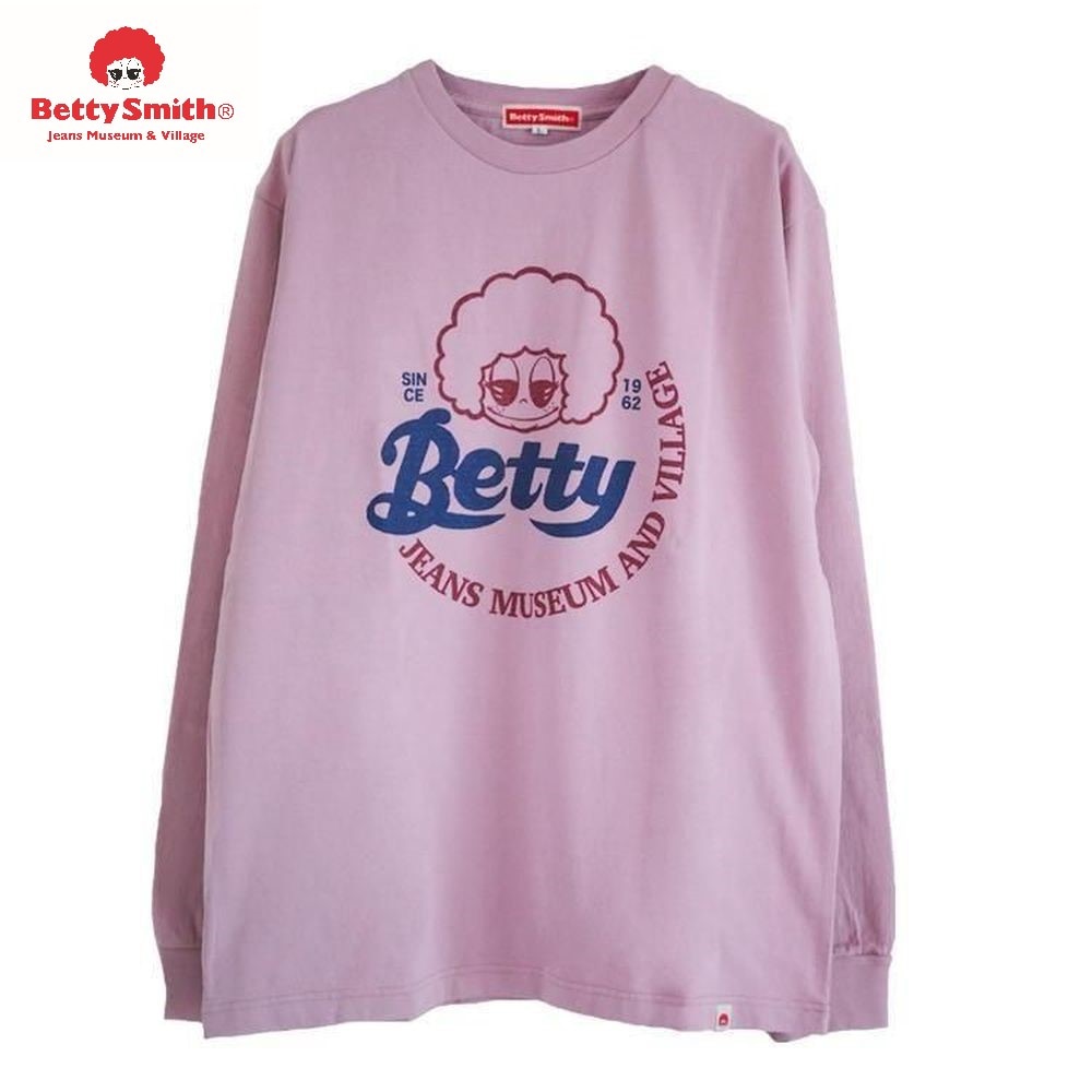 【ベティスミス/Betty Smith】ベティフェイスプリント長袖Tシャツ[日本製] 【ユニセックス】