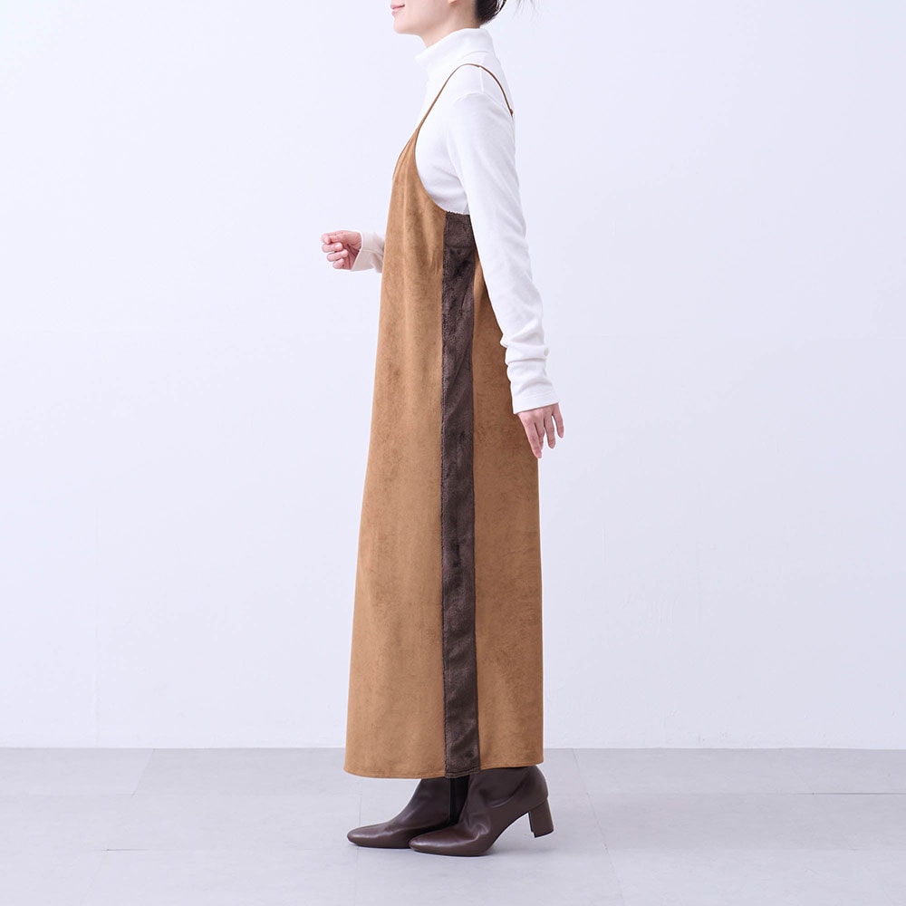 モデル身長168cm／M ※写真は撮影用のため総丈+8cmになります。