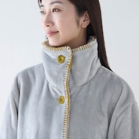 ボタンを全て閉めると首元あったか