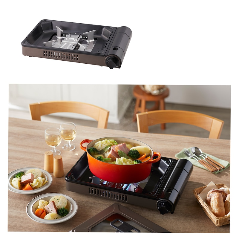 ごとく付きで、プレートをはずせばコンロとしても使えます