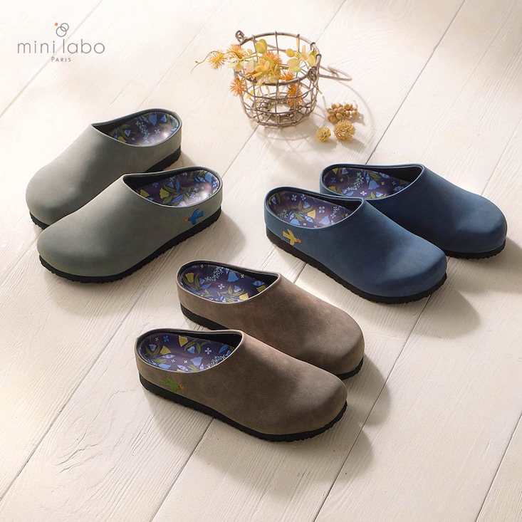 インソールがかわいい足裏フィットサボ［軽量］ 「ミニラボ」