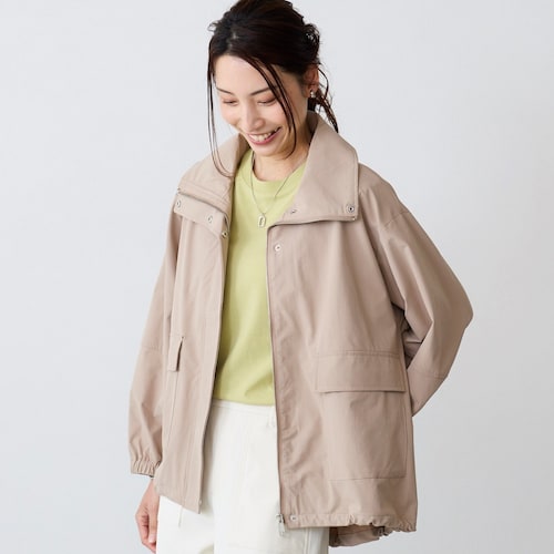 【4月17日セール追加】 撥水防花粉スタンドカラーブルゾン