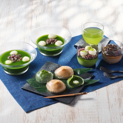 【お中元・おとりよせ】 宇治抹茶冷やしぜんざいと抹茶スイーツセット 【ご注文は8月25日まで】