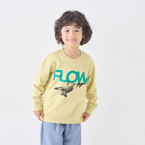 【ワクワクモチーフ】綿素材裏起毛スウェットシャツ 【子供服】