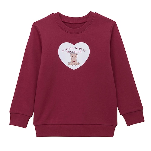 【ワクワクモチーフ】綿素材裏毛スウェットシャツ 【子供服】