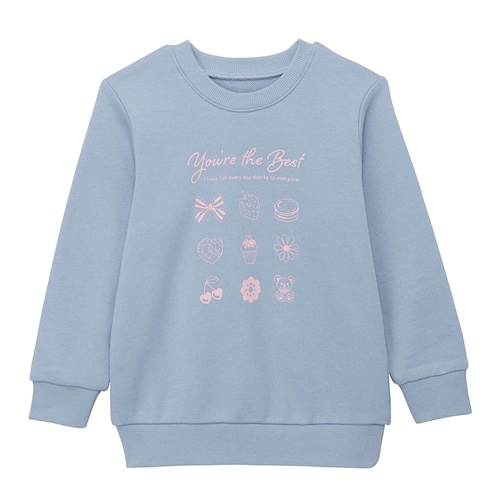 【ワクワクモチーフ】綿素材裏毛スウェットシャツ 【子供服】
