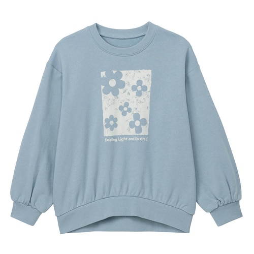 ふんわりシルエット裏毛スウェットシャツ 【子供服】