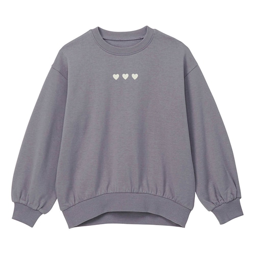 ふんわりシルエット綿素材裏起毛スウェットシャツ 【子供服】