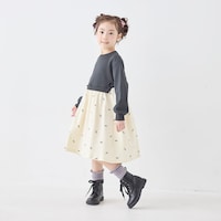 スミクロ×アイボリーリボン／モデル身長110.5cm・サイズ110