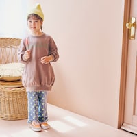 ビンテージブルー／モデル身長109cm 、110サイズ着用