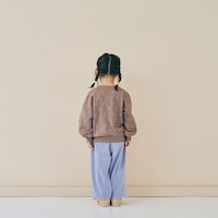 ブルーグレー（細ピッチ）／モデル身長107㎝、110サイズ着用