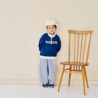 ブルーグレー（細ピッチ）／モデル身長105㎝、110サイズ着用