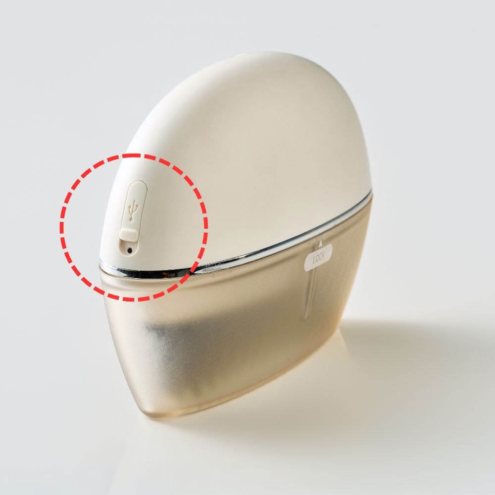 USB　Type-C充電対応。残量ランプ付き