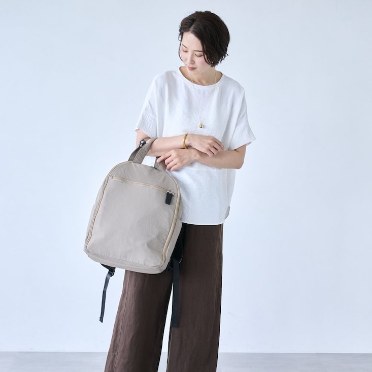 旅先での整理整頓もラク！荷造り上手な「マチ拡張」ボストンリュック 【180度オープン】【14ポケット】