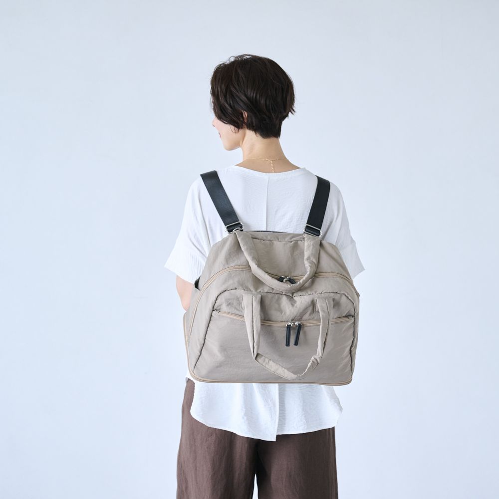 旅先での整理整頓もラク!荷造り上手な「タテ拡張」ボストンバッグ 【ガバっと開く】【肩掛けトート/ショルダー/リュック/メッセンジャー】【12ポケット】 旅先での整理整頓もラク!荷造り上手な「タテ拡張」ボストンバッグ 【ガバっと開く】【肩掛けトート/ショルダー/リュック/メッセンジャー】【12ポケット】