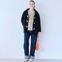 モデル身長174cm／M　ニュアンスグレー（ヴァンスにあるお庭）