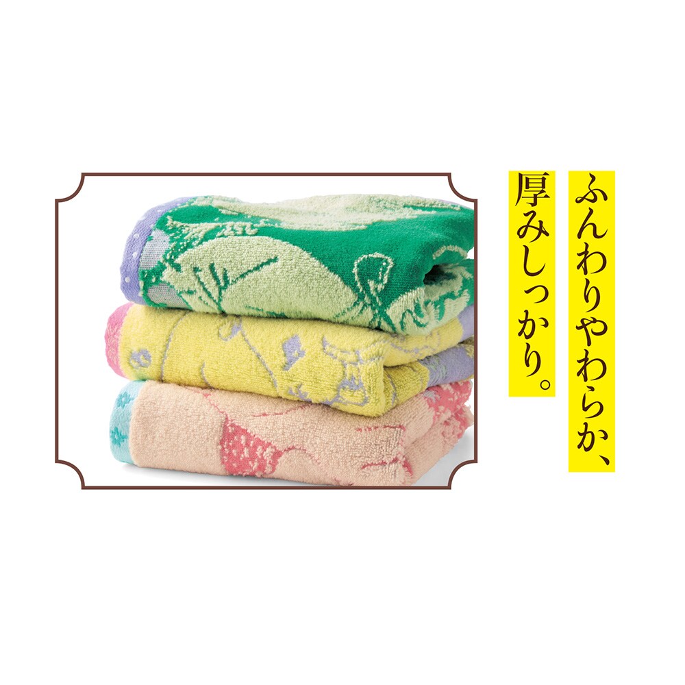 定期お届け】 「ムーミン」ふんわりタオル ：6回サイクルフリー