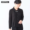 【ソリテール/SORITEAL】パール調アクセ付きプリーツ長袖ブラウス 【喪服・礼服・セレモニー】