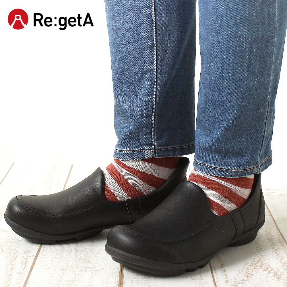 【リゲッタ/Re:getA】SuttOn(スットオン)スリッポンシューズ