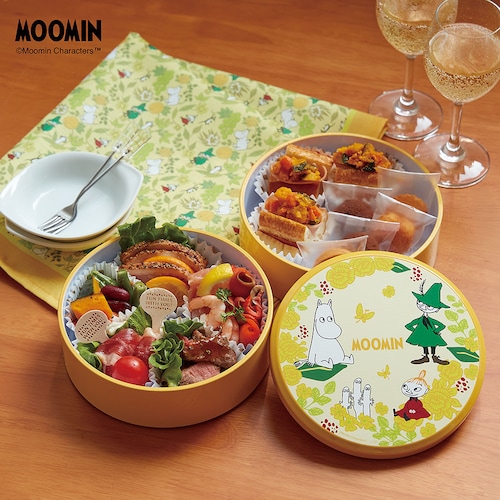 ムーミン お重箱（二段重） 風呂敷付き