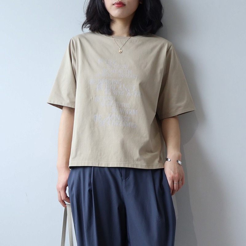 【レスウェル/leswel】シルケットロゴプリントTシャツ 【大きいサイズ】
