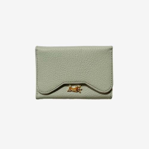 【保護ネコに寄付できる】「名刺やカードの整理にも」猫型の本革名刺入れ［日本製］