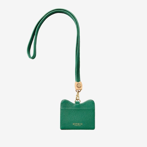 【保護ネコに寄付できる】「オフィスや通勤にぴったり」猫型のネックストラップIDケース［日本製］