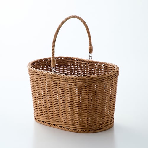 洗えるラタン調ぽいっと収納バスケット「wash rattan」