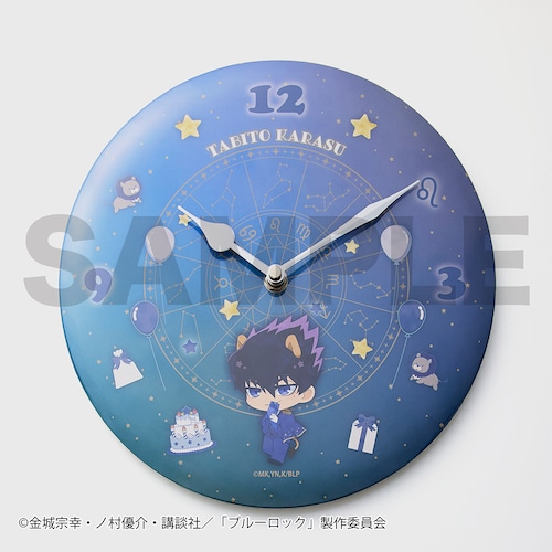 【予約商品】【ステッカープレゼント対象】 『ブルーロック』缶バッジ時計（烏 旅人）