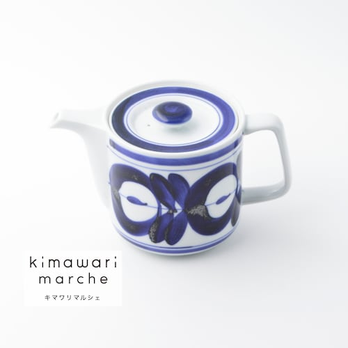 「幾何学柄が和にも洋にも映える」職人技が光る手描きのデザイン急須 波佐見焼【食洗機/電子レンジ対応】