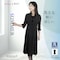 洗えるアンサンブル風ウェーブカラーワンピース 【喪服・礼服】