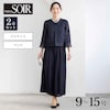 【東京ソワール/TOKYO SOIR】リネンオパールがポイントのマザースーツ 【フォーマル・セレモニー】【マザードレス】