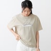 【ベルメゾン】箔プリントTシャツ【遮熱】