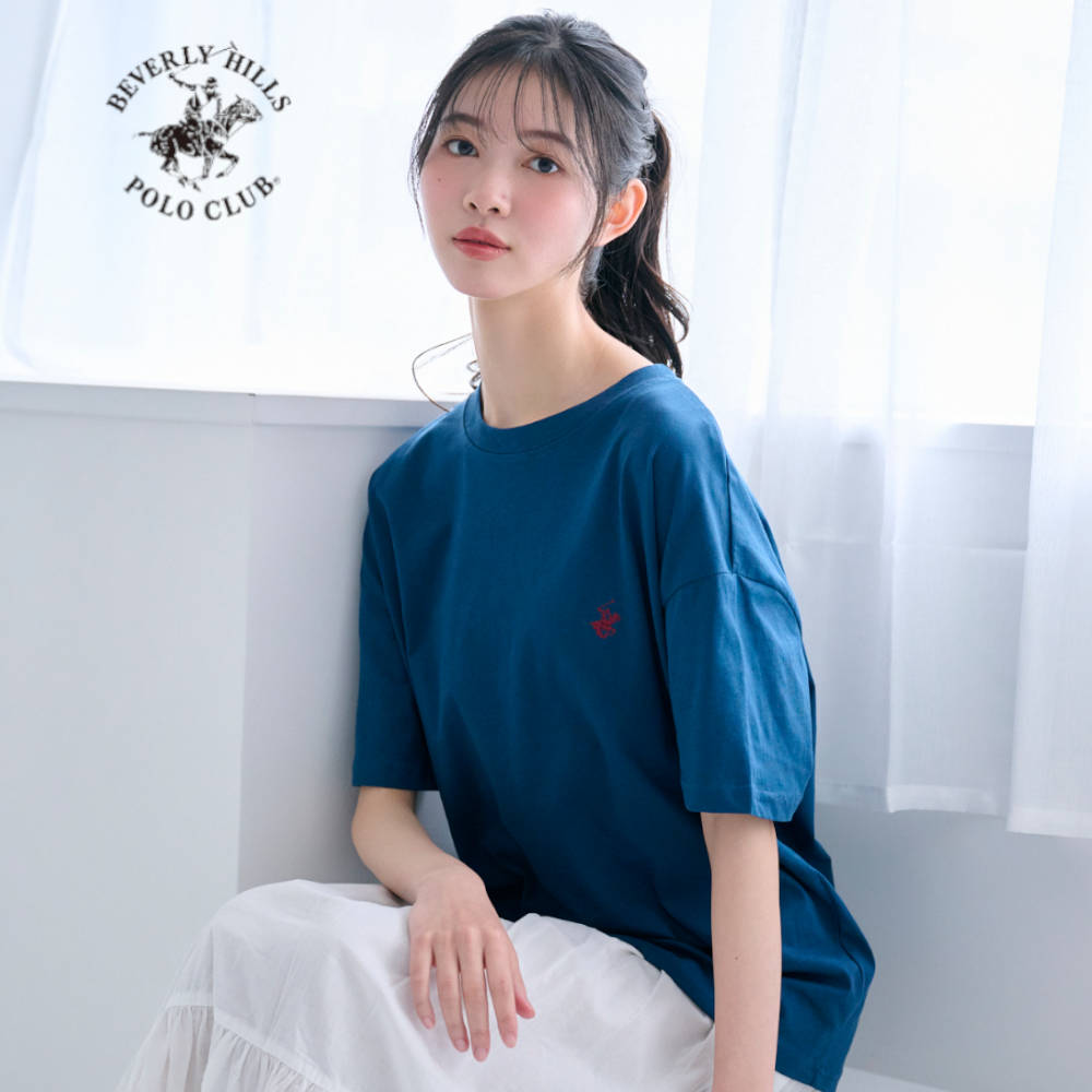 【ビバリーヒルズポロクラブ/BEVERLY HILLS POLO CLUB】綿素材のワンポイントT