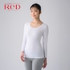 【レッド/ReD】【女性用】Uネックインナー長袖 【一般医療機器/リカバリーウェア】