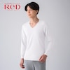 【レッド/ReD】【男性用】Vネックインナー長袖 【一般医療機器/リカバリーウェア】