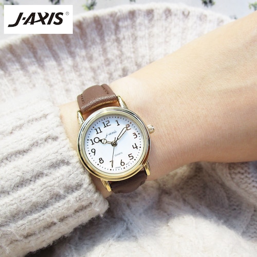 シンプル合成皮革ベルト腕時計【軽量】