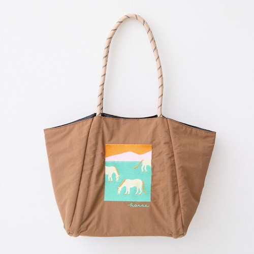 アニマル刺繍柄トートバッグ【A4対応】