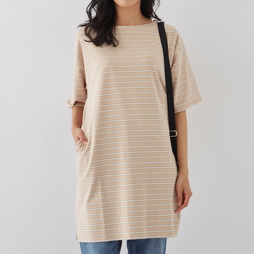 【特別価格】ストレッチボーダーワンピース
