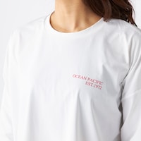 正面／長袖Tシャツ（ホワイト×ブラック）
