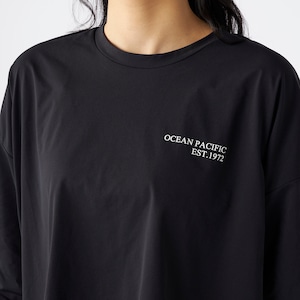正面／長袖Tシャツ（ブラック×カーキ）