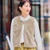 【ベルメゾン】軽くて着回しやすいフェイクファーベスト